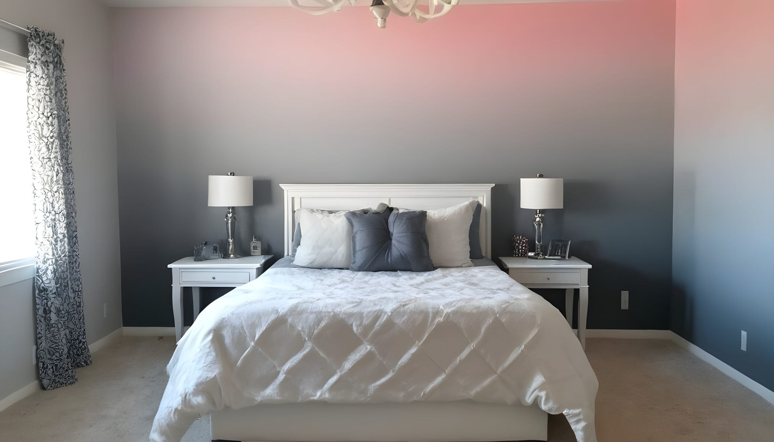 ombre effect wall paint